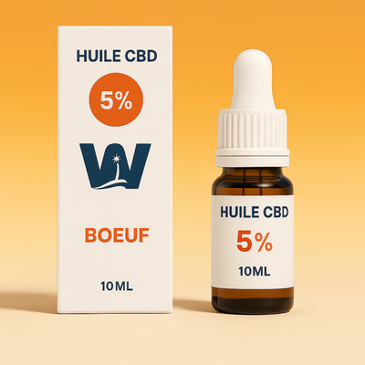 Full Spectrum 5% CBD-öljy koirille (naudanliha)