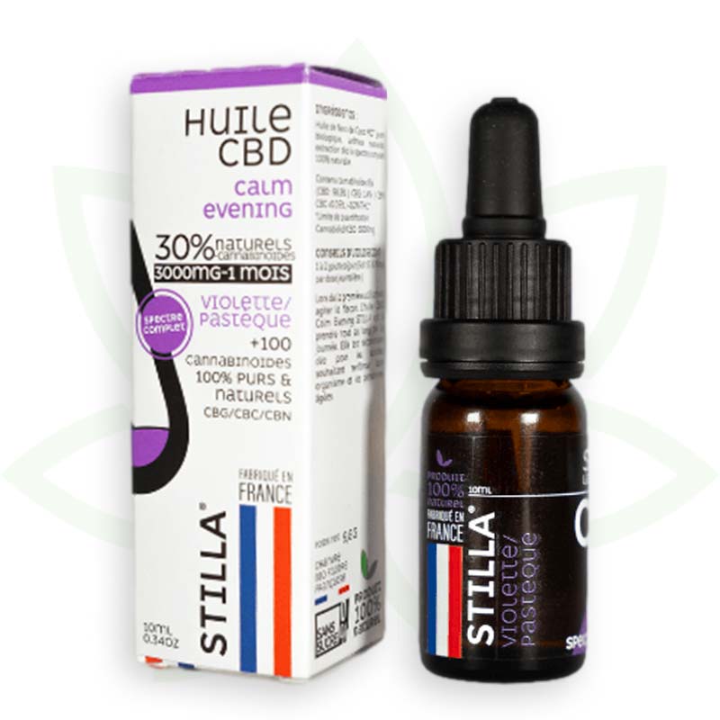 cbd rauhallinen iltaöljy 30 prosenttia 10ml täyden spektrin stilla france mafrenchweed 8