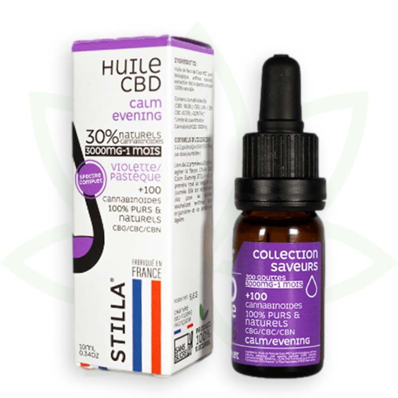 cbd rauhallinen ilta öljy 30 prosenttia 10ml täyden spektrin stilla ranska mafrenchweed 9