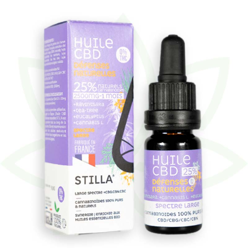 cbd luonnollinen puolustus öljyä 25 prosenttia 10ml laaja spektri stilla france mafrenchweed 7