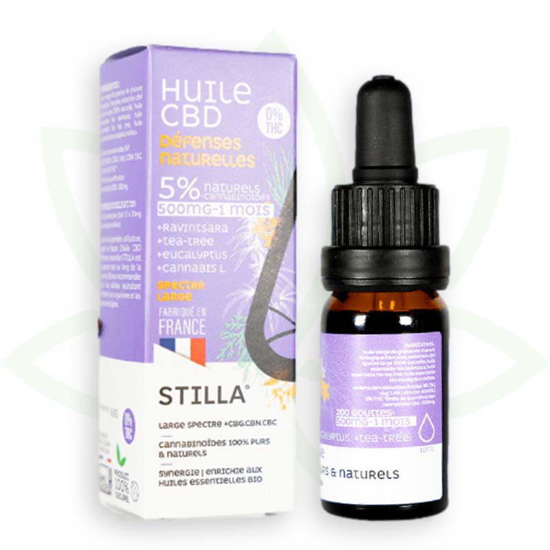 cbd luonnollinen puolustus öljyä 5 prosenttia 10ml laaja spektri stilla france mafrenchweed 3