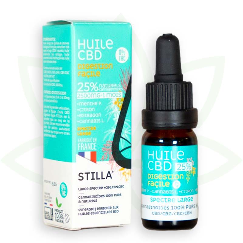 cbd öljy helppo ruoansulatus 25 prosenttia 10ml laaja spektri stilla france mafrenchweed 7