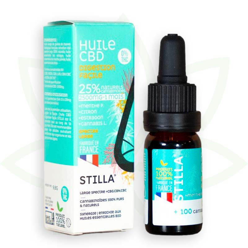 cbd öljy helppo ruoansulatus 25 prosenttia 10ml laaja spektri stilla france mafrenchweed 8