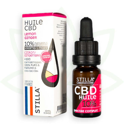 cbd öljy sitruuna inkivääri 10 prosenttia 10ml täyden spektrin stilla france mafrenchweed 1