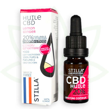 cbd öljy sitruuna inkivääri 20 prosenttia 10ml täyden spektrin stilla france mafrenchweed 4