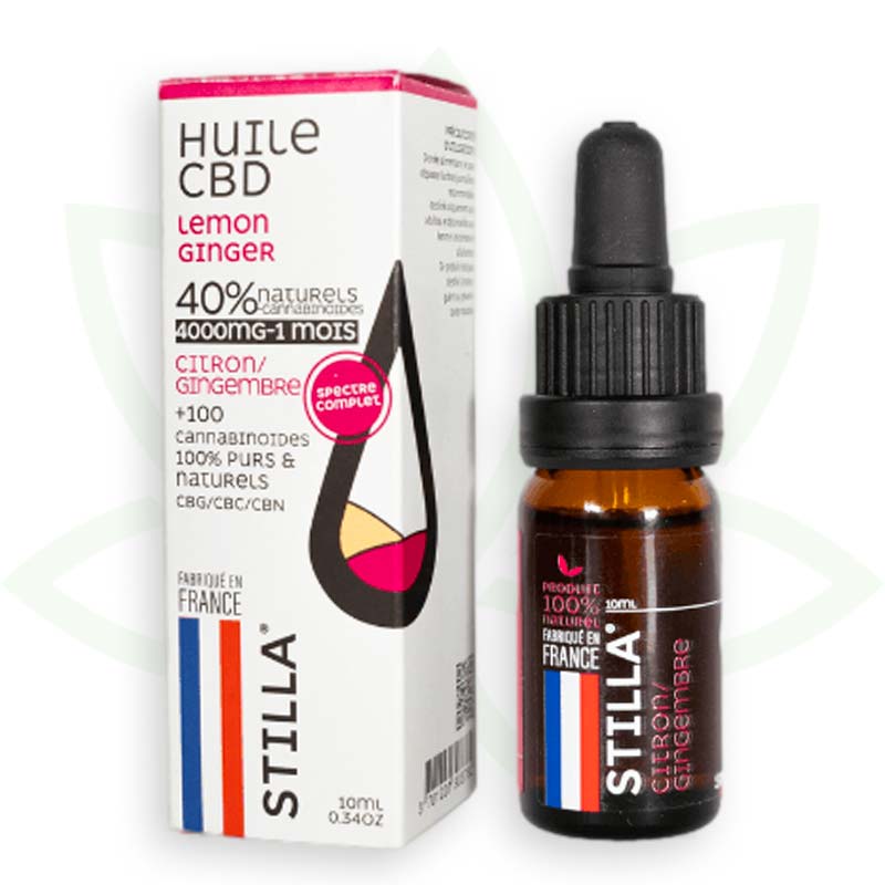 cbd öljy sitruuna inkivääri 40 prosenttia 10ml täyden spektrin stilla france mafrenchweed 11