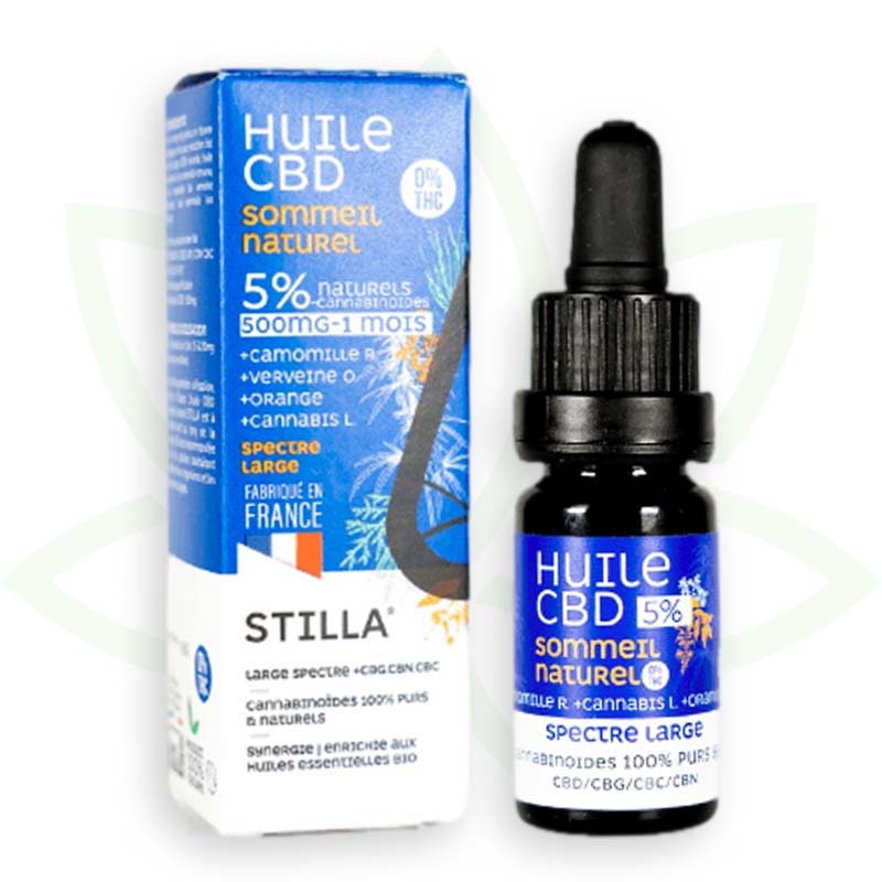 cbd öljy luonnollinen uni 5 prosenttia 10ml laaja spektri stilla france mafrenchweed 1