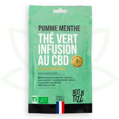 vihreä cbd omena minttu infuusio cbd orgaaninen levätä tizz mafrenchweed 1